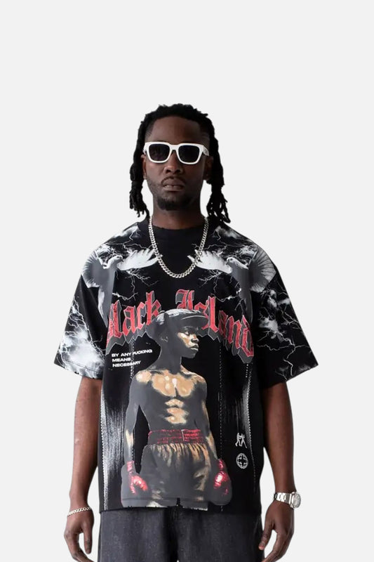 T-SHIRT BLACK ISLAND