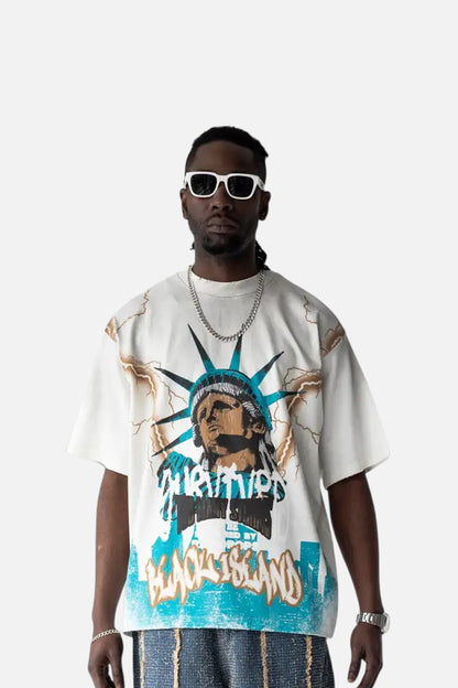 T-SHIRT BLACK ISLAND