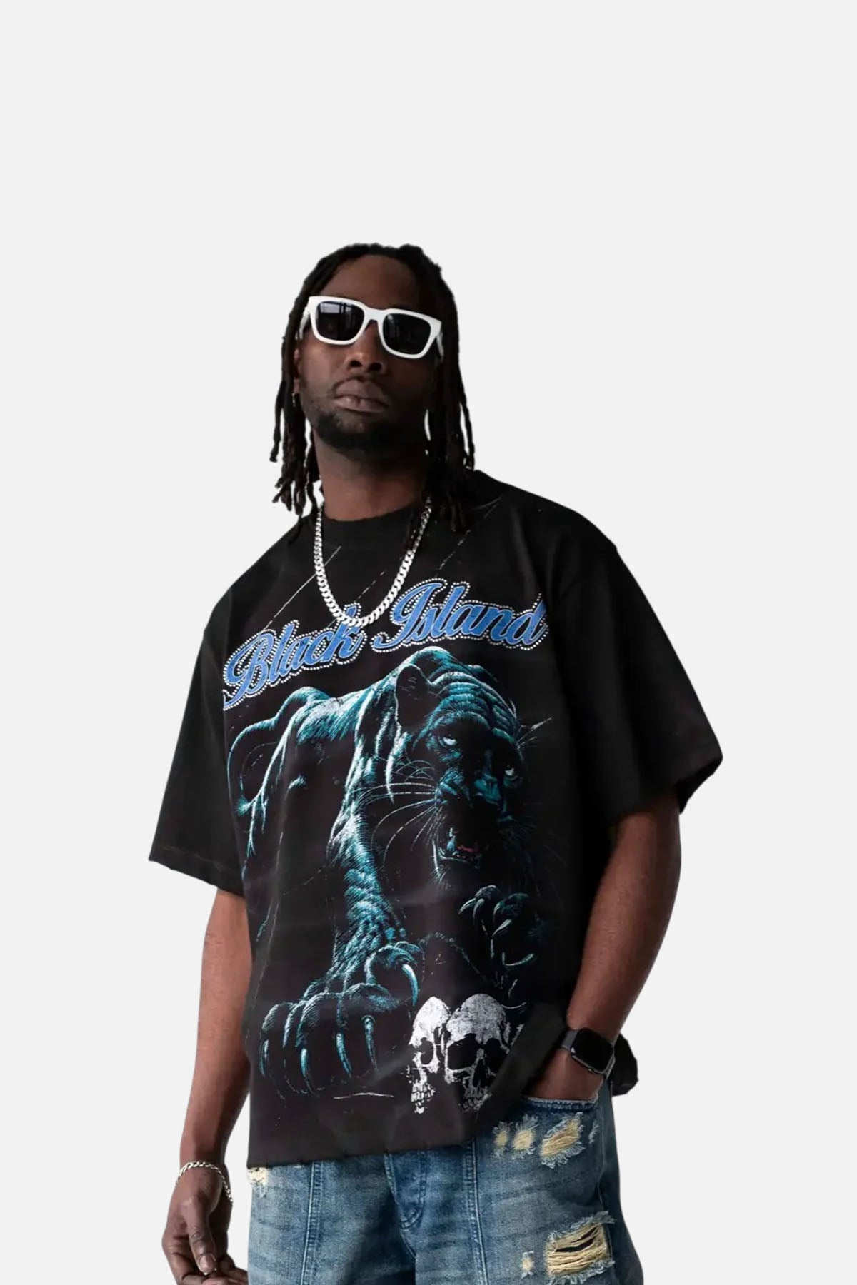 T-SHIRT BLACK ISLAND